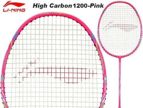 راکت بدمینتون لینینگ Li-Ning High Carbon 1200-Pink اورجینال